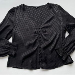 Madewell Smocked Sleeve Daylight Polka Dot Top 12